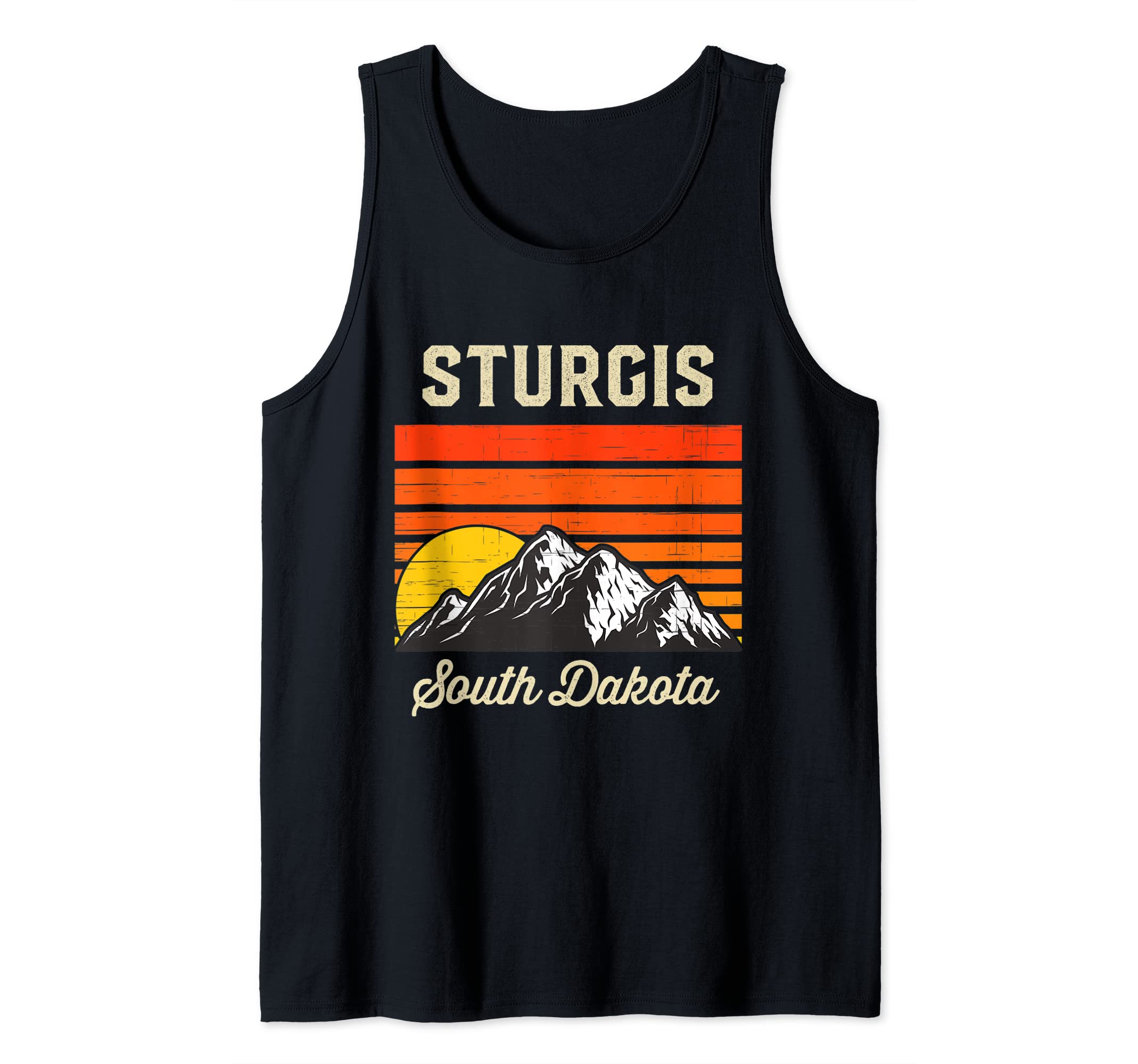 Sturgis South Dakota Retro Vintage City State USA Tank Top
