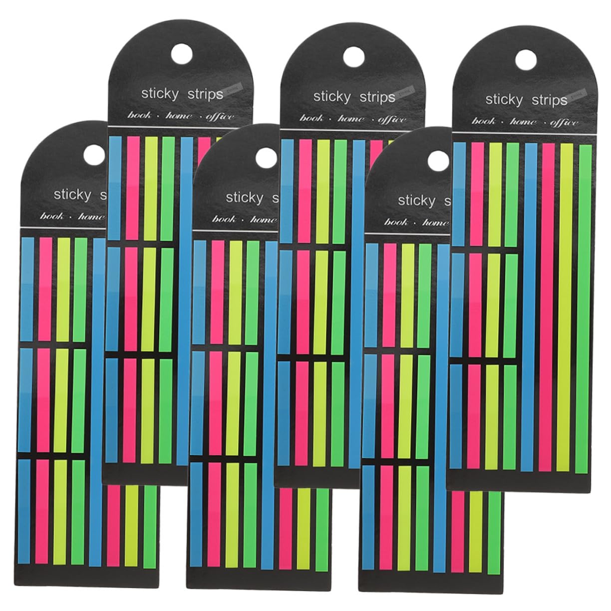 SEWACC 18piezas Pestañas Adhesivas Fluorescentes Para Anotaciones De Libros Marcadores De Página Transparentes Para Notas y Estudio Para Oficina y Estudiantes