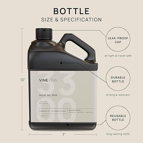 Miniatura 1487 de VINEVIDA Aceite de fragancia de cuero genuino para fabricación de velas y fabricación de jabón, aromas de velas prémium para velas de soja