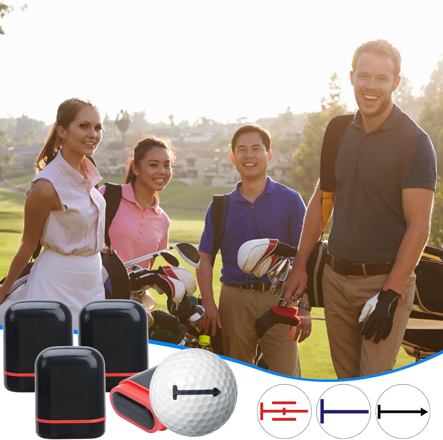 review 3 Pcs Golf Ball Stamps Golf Ball Line Marker Golf Ball Line Drawing Marker Golf Ball Marking Tool Golf Ball Alignment Tool Kit