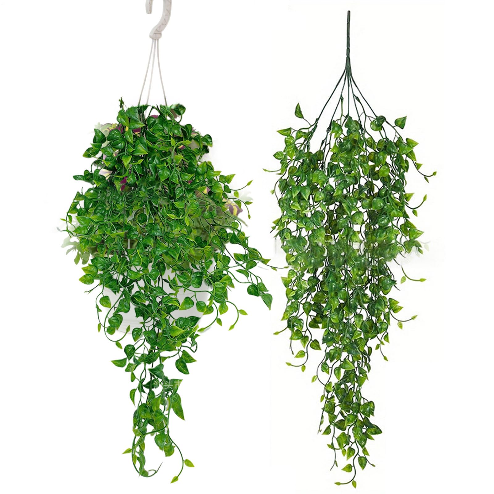 Plantes artificielles pour extérieur vert réaliste | Décoration murale de jardin et maison