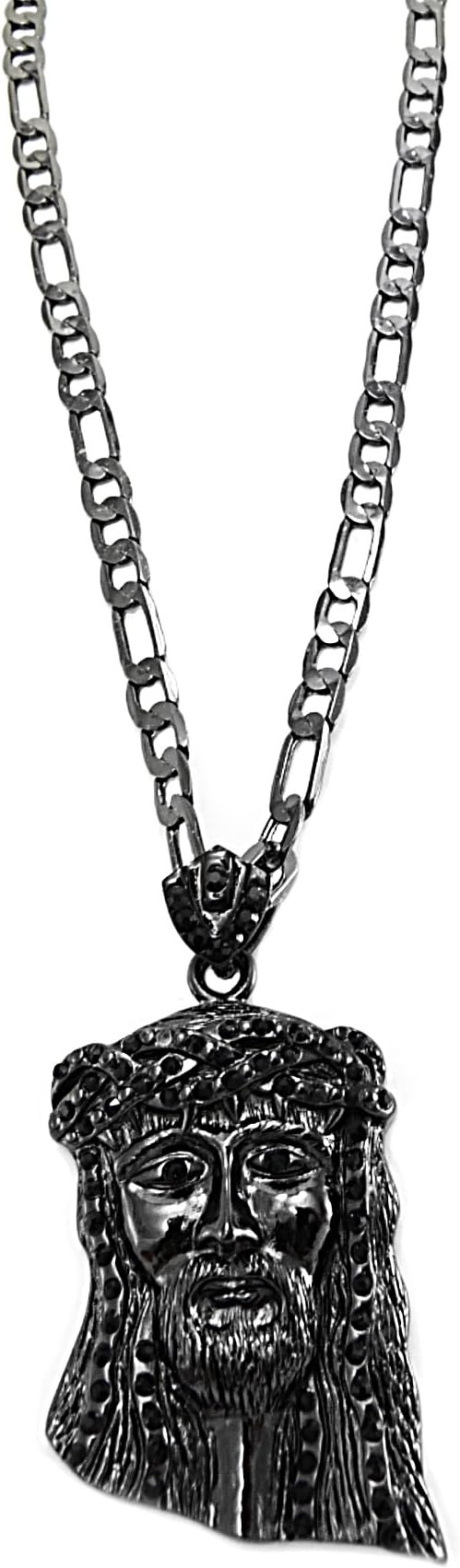 Jesus Piece Pendant Chain Necklace 62 cm