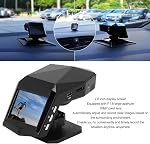Front Rear Dash Camera, 10MP Dashboard Camera with 2.0 Inch Display Screen, 170° Wide Angle, Loop Recording, IR Night Vision, Parking Monitor Center Console Dash Cam Recorder
