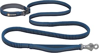 RUFFWEAR, Roamer Bungee Dog Leash for Running, Biking or Hiking, Can be Used Hand-Held or Hands-Free, Orion Blue, 5.5'-7'
