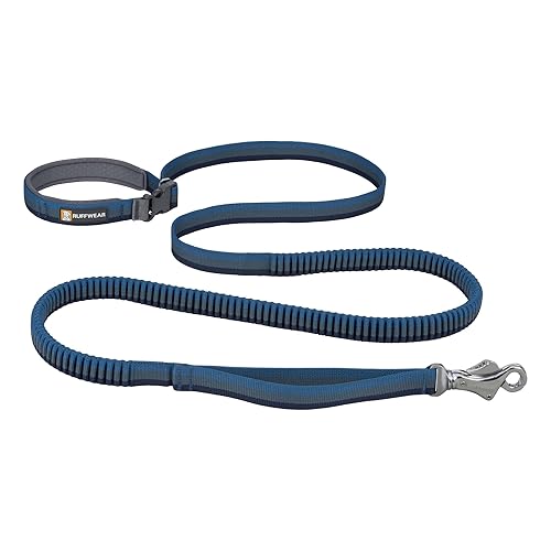 Ruffwear, Roamer Bungee Dog Leash for Running, Biking or Hiking, Can be Used Hand-Held or Hands-Free, Orion Blue, 5.5'-7'