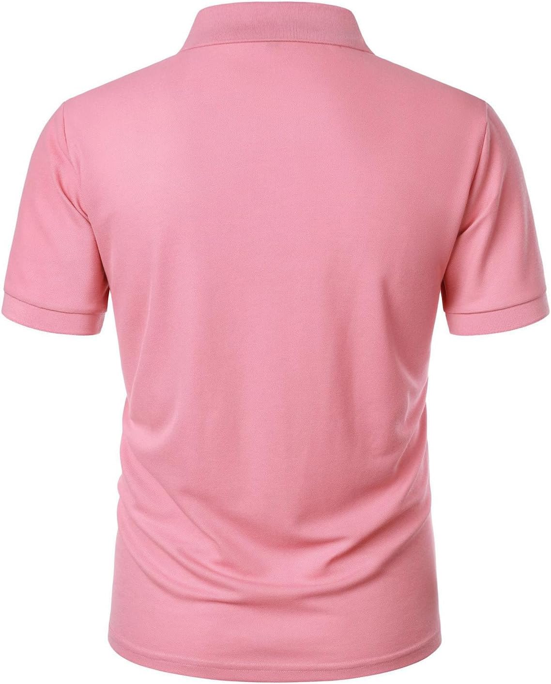 Ymosrh Men's Polo Shirts Golf Short Sleeve Summer Buttons Business Casual Collar T-Shirt Casual, S-3XL