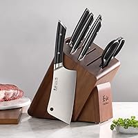 Vista 8 de Cangshan HELENA Series Juego de cuchillos forjados de acero alemán (7 piezas, negro)