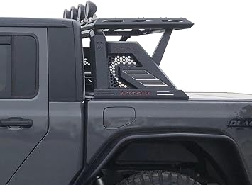 Black Horse Off Road Armour II Roll Bar W/Basket Kit-AR2-05BA3-PLFB