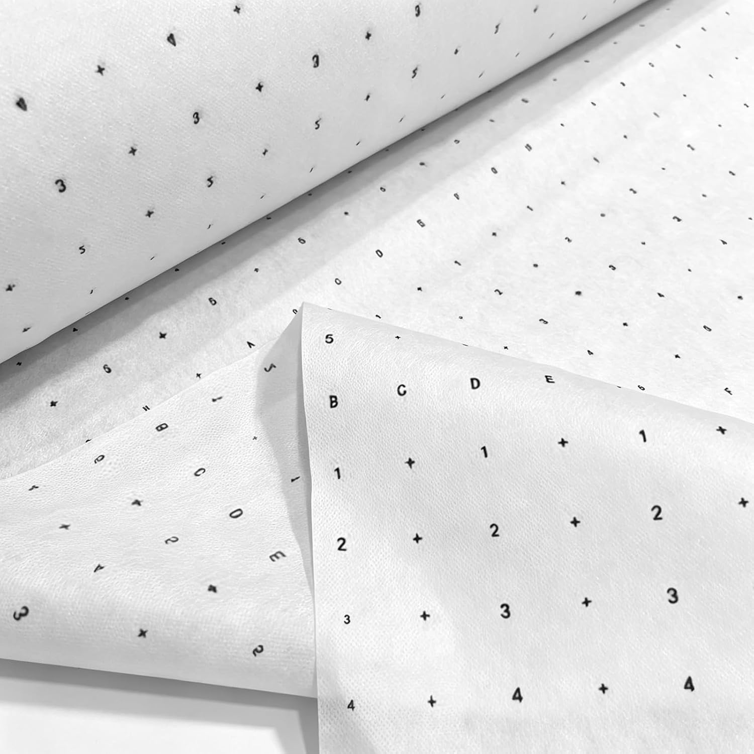 HJUHBDJ 47.2in x 10 Yards Non Woven Precut Pattern Paper for Sewing, Number