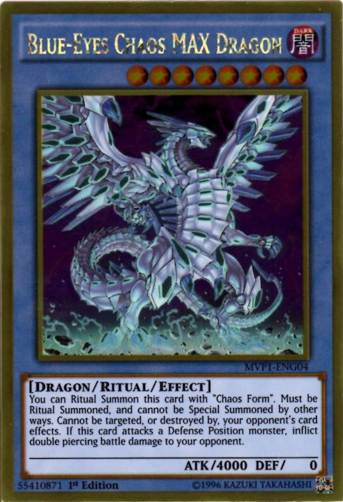 Yu-Gi-Oh! - Blue-Eyes Chaos MAX Dragon (MVP1-ENG04) - The Dark
