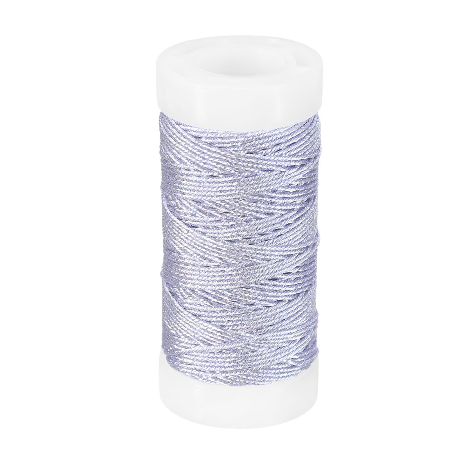 PATIKIL Metallic Thread, 22 Yards Embroidery Thread for Sewing Machine Hand Embroidery DIY Crafts Needlework Gift Wrapping Jewelry Making Decoration, Light Purple