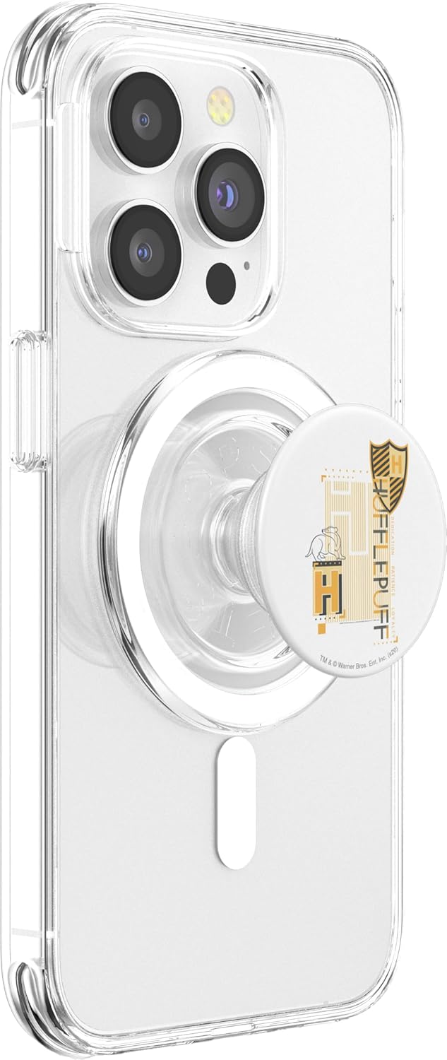 Harry Potter Hufflepuff Pattern Crest PopSockets MagSafe PopGrip for iPhone