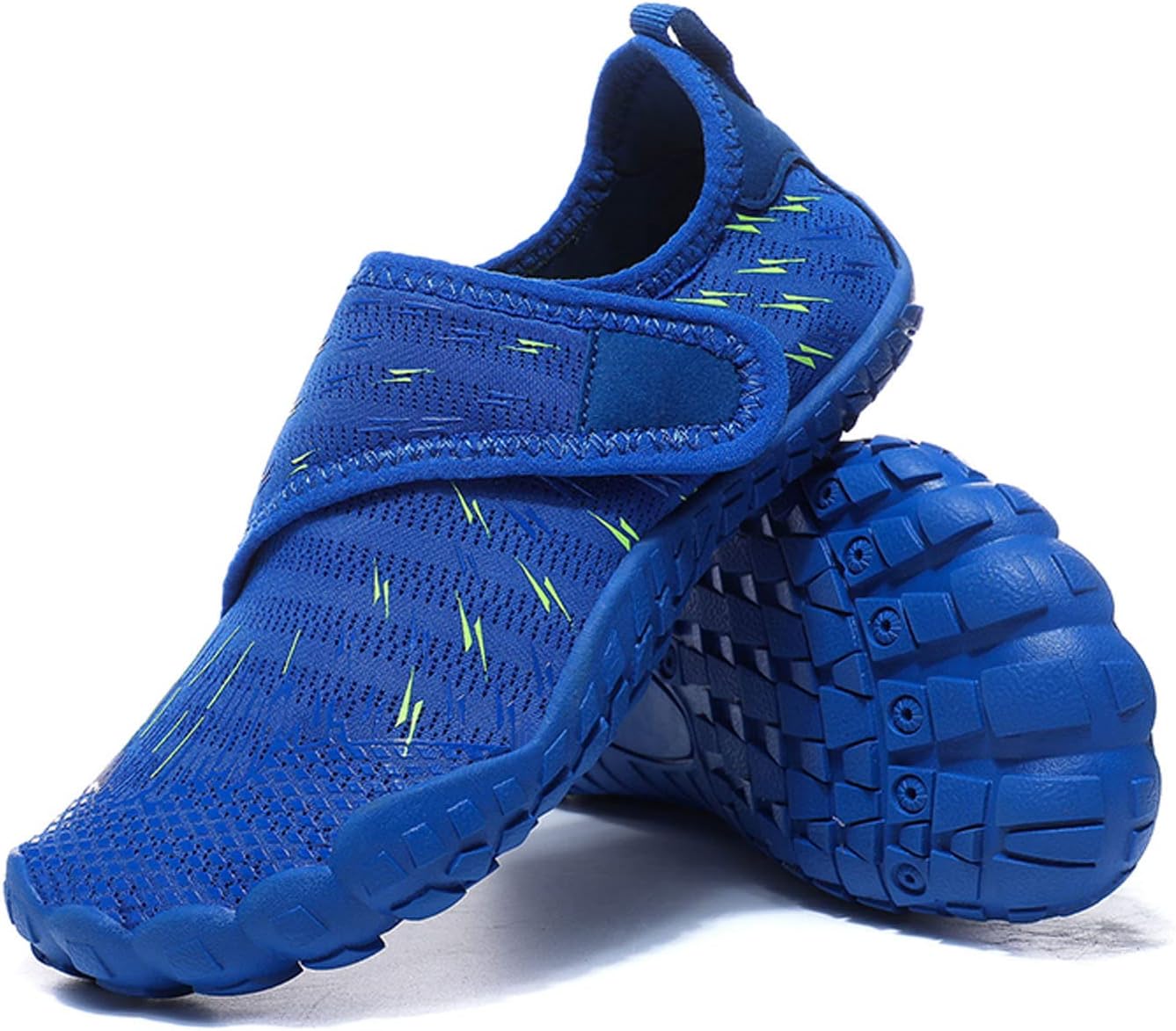 Meidiastra Kids Water Shoes Lightweight Hoop&Loop Quick Dry Aqua Socks Pool Beach Surf Shoes for Boys Girls Unisex