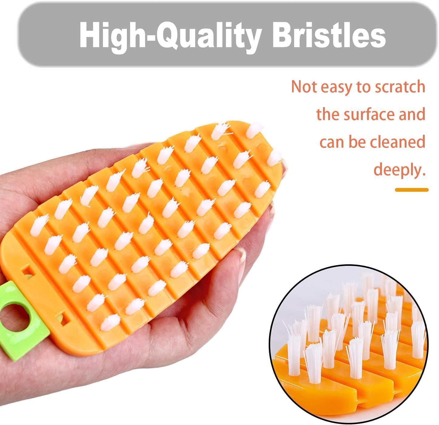 Spazzole Per Verdure Curve - Set Di 2, Per Pulire Frutta E Verdura In Modo Efficace E Delicato - Foto 7