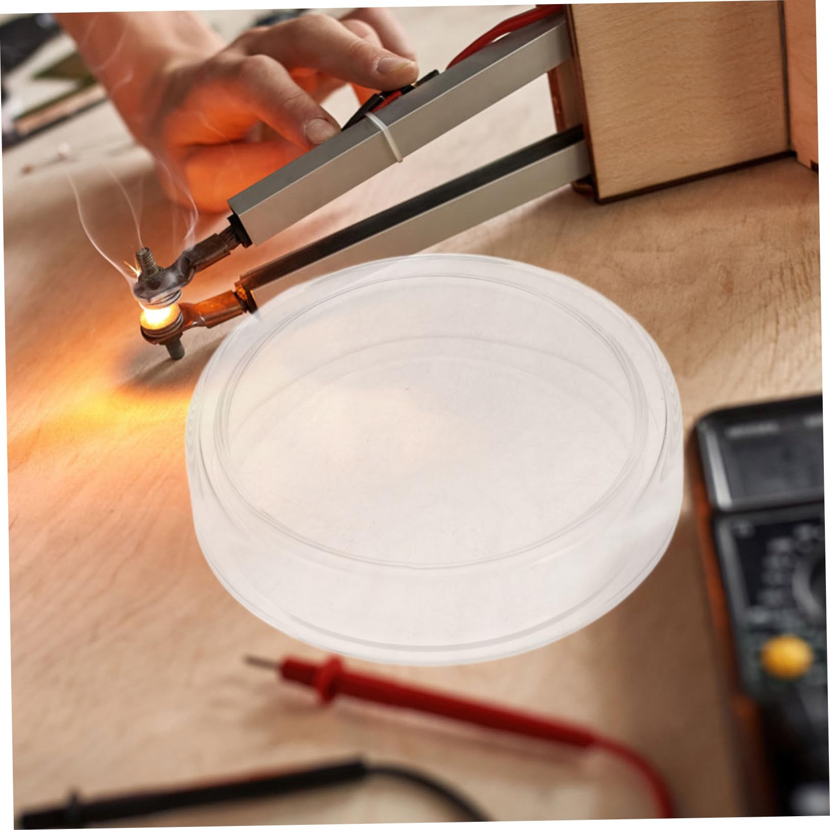 NOLITOY 6piezas Placa de Petri de Laboratorio Transparente con Tapa para Células y Tejidos Placas de Cultivo de Borosilicato