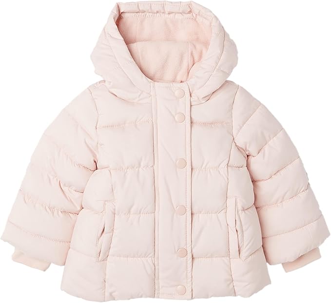 Amazon Essentials Girls and Toddlers' Heavyweight Hooded Puffer Coat, Water-Resistant