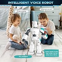 Vista 4 de VATOS Remote Control Robot for Kids Extra Large, 15.4" Programmable RC Robot Toy with Sing Dance, Gesture Sensing & Voice Control Rechargeable Smart