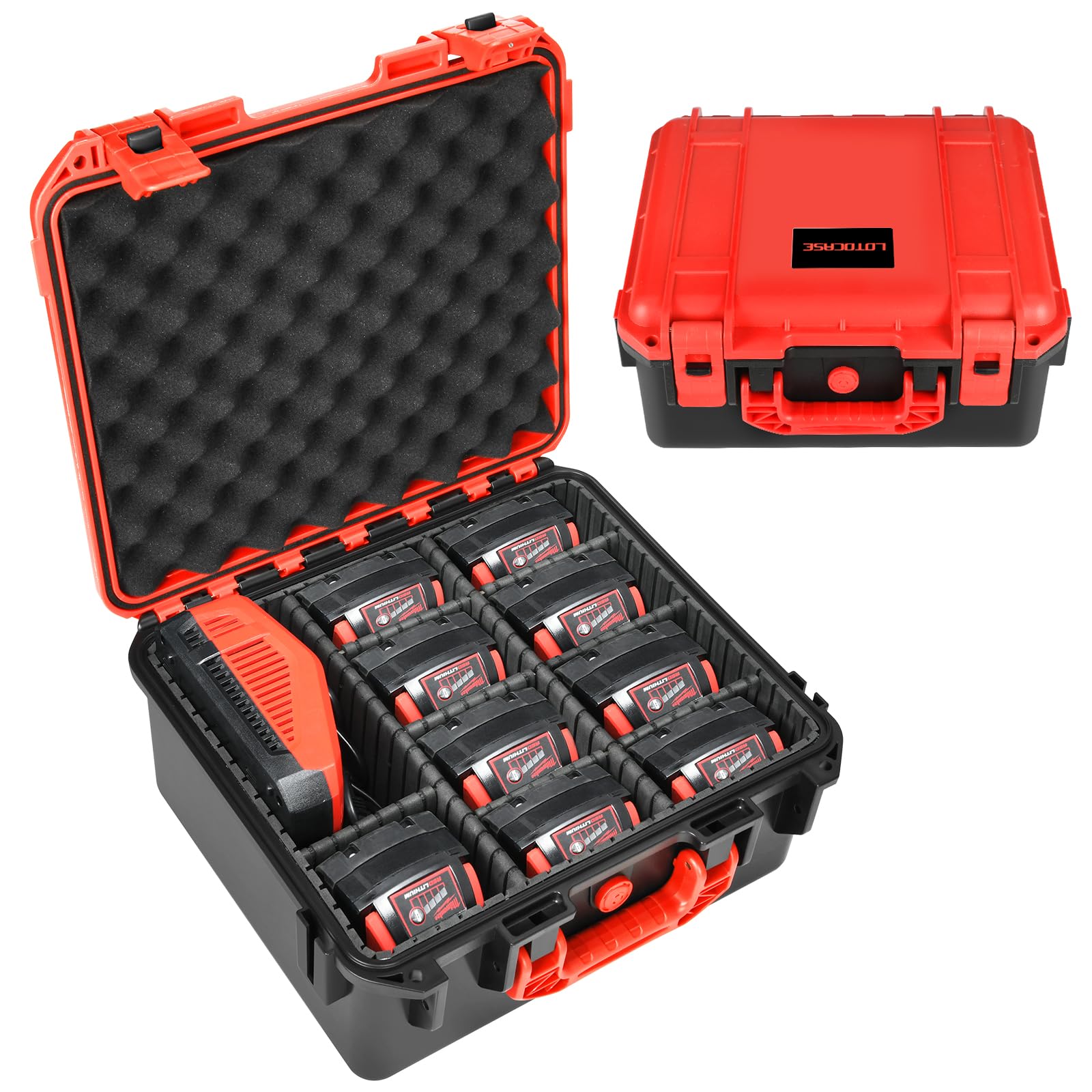 Amazon.com: LOTOCASE Storage Case for Milwaukee Battery