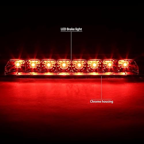 Miniatura 7 de DNA MOTORING 3BL-FM05-LED-BK-SM Luz de freno LED de tercera cola con carcasa negra compatible con Ford Mustang 05-09