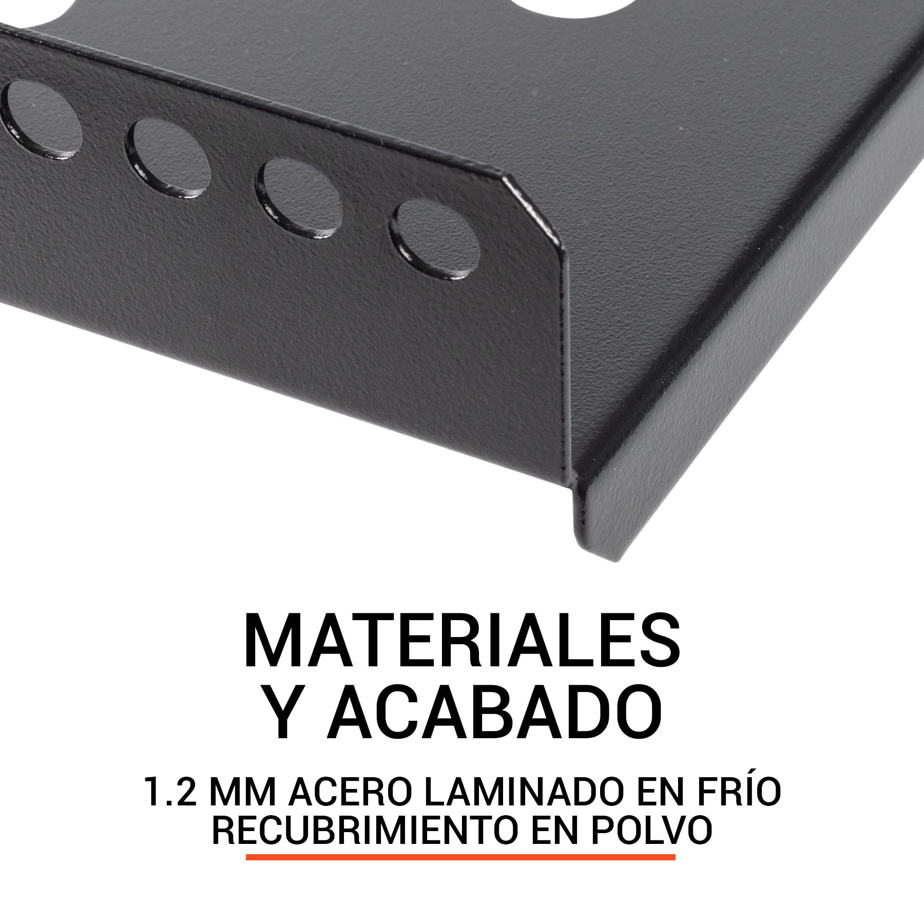 Aiten Bandeja Fija de Rejilla 1U 490 mm x 280 mm Acero Laminado 17 kg 19"