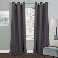 Vista 42 de MYSKY HOME - Cortinas opacas amarillas para sala de estar y dormitorio, cortinas de 84 pulgadas de largo, con ojales, cortinas de oscurecimiento