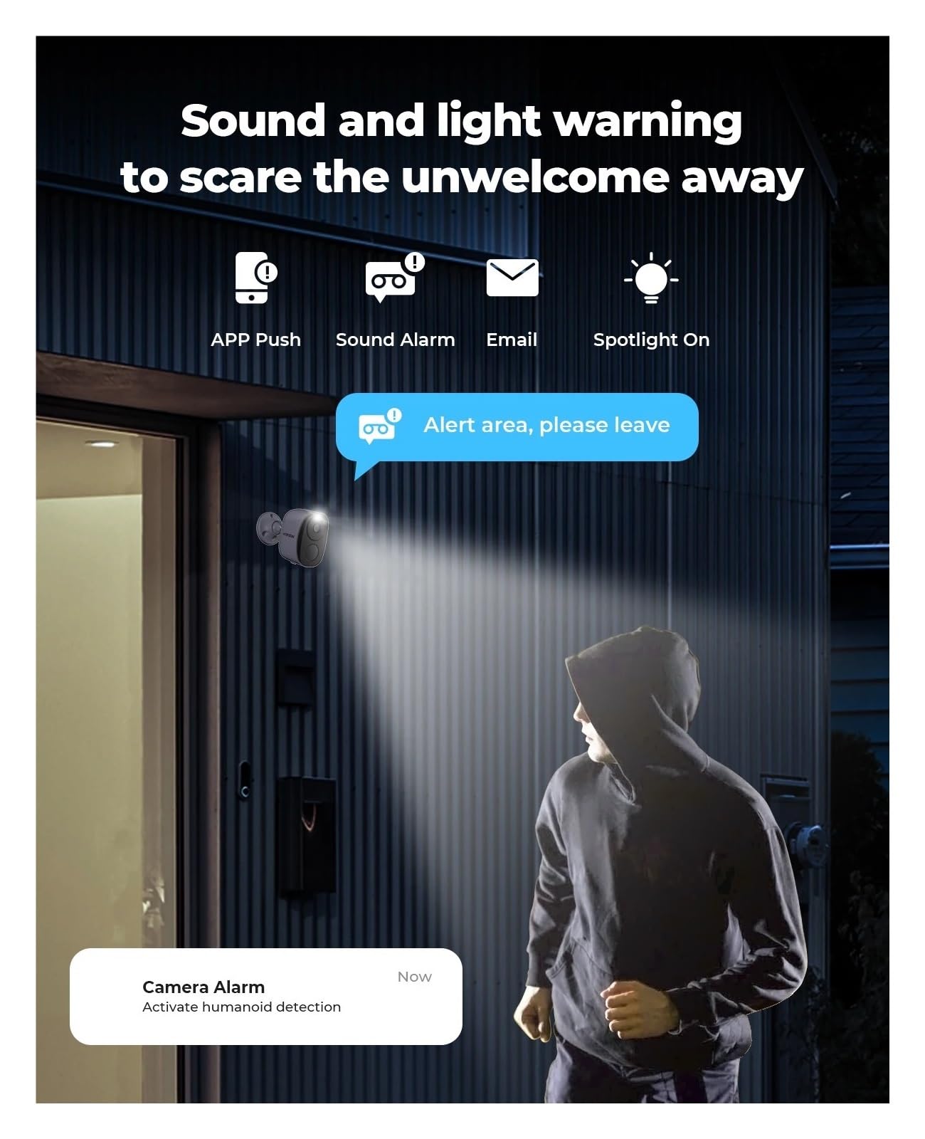 Caméra de Surveillance de sécurité à Domicile IP extérieure