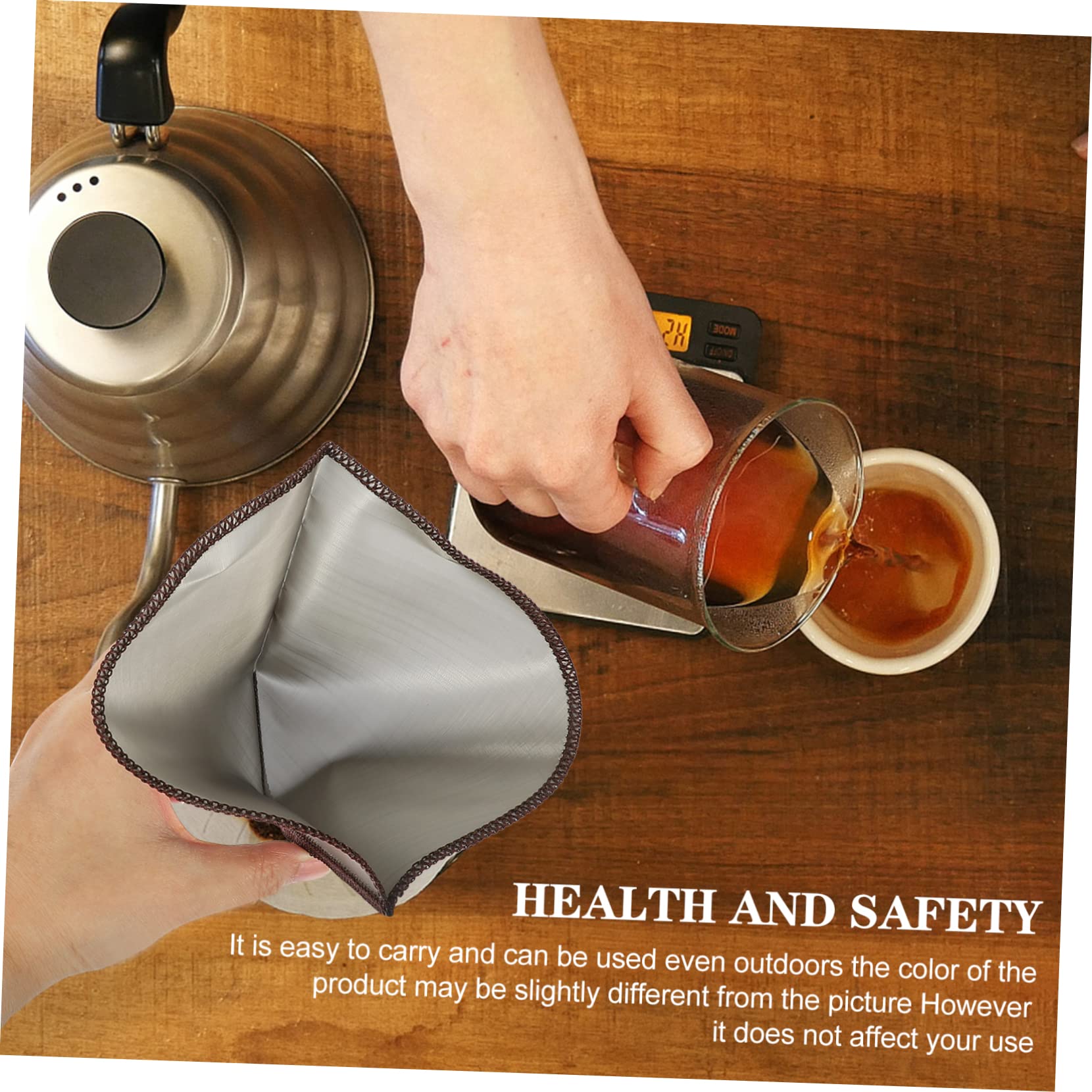 Uonlytech 2pcs Reusable Stainless Dripper Filter Cone Washable Kitchen Coffee Filter for Servings Strainer Fine Filtering for Delicious Brews