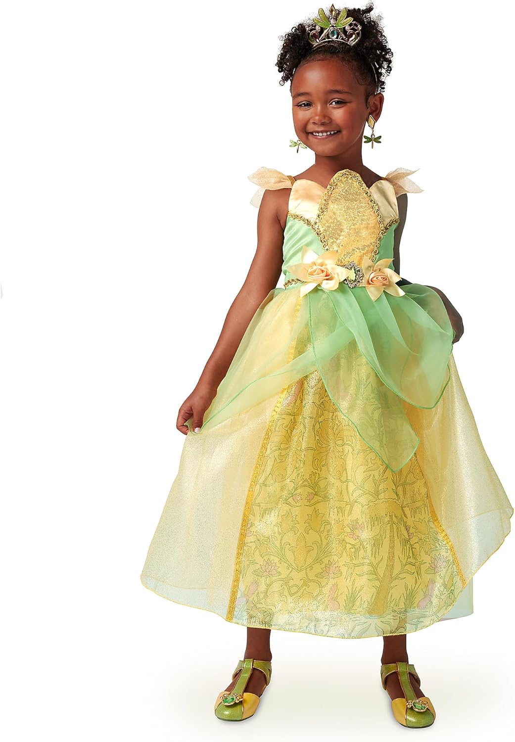 Disney Tiana Costume for Kids – The Princess and The Frog - 11/12 Multicolored - Image 2