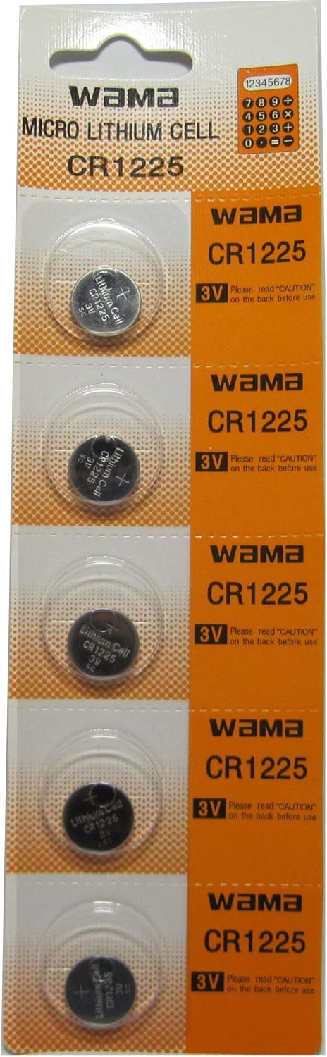 (5) CR1225 3V Lithium Batteries