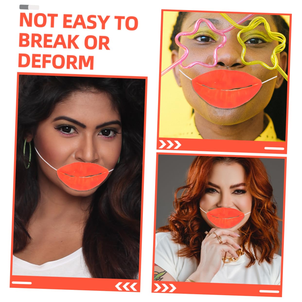 BESTOYARD 30pezzi Giocattoli Di Labbra Divertenti Per Feste Di Labbra Rosse Per Pesce Aprile Accessori Per Costumi Di Carnevale e Halloween Prop Per Cosplay e Scherzi