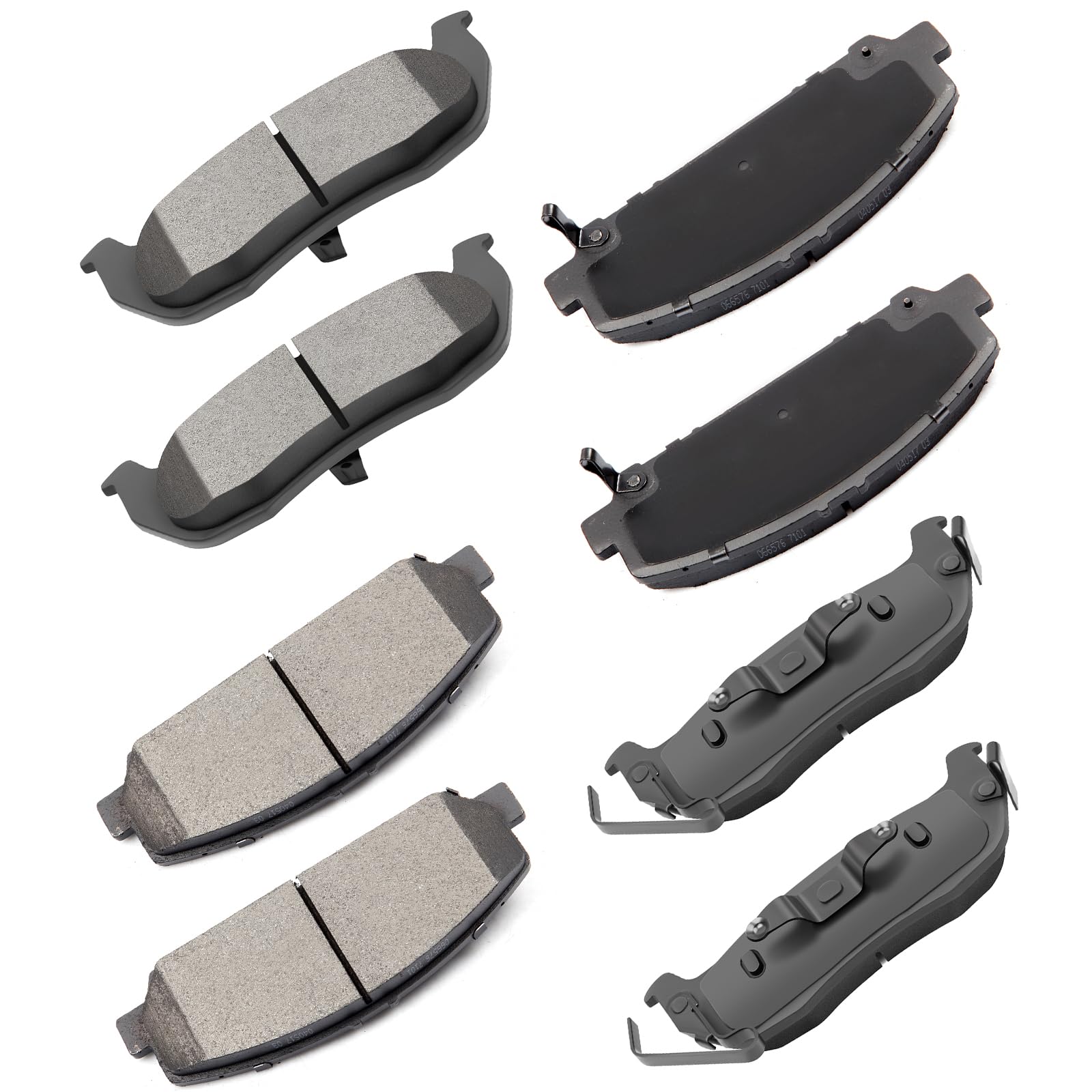 cciyu Ceramic Brake Pad Set (D1286 Front + D1041 Rear)