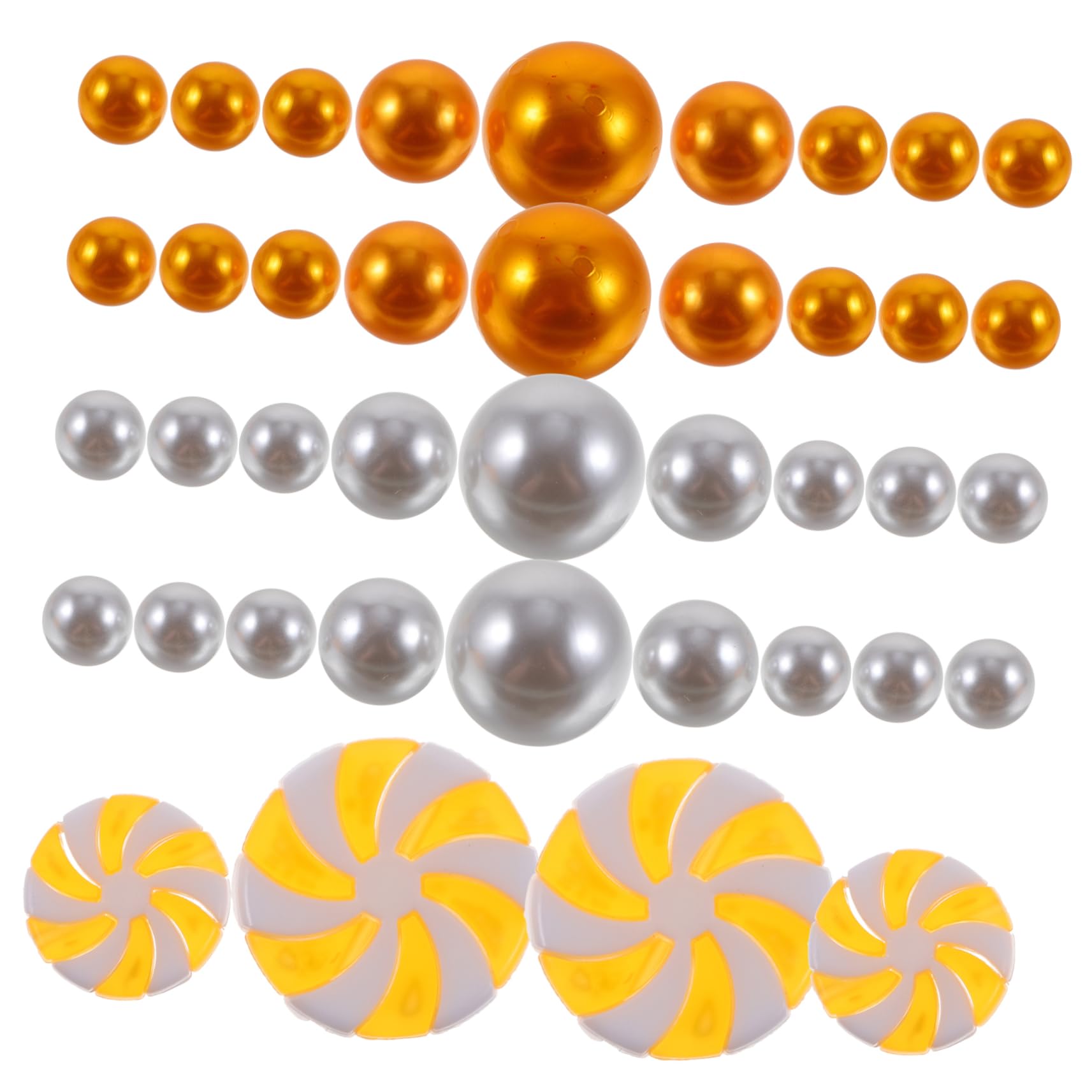 Bougies flottantes de Noël avec perles acryliques blanches pour décoration de vase de table