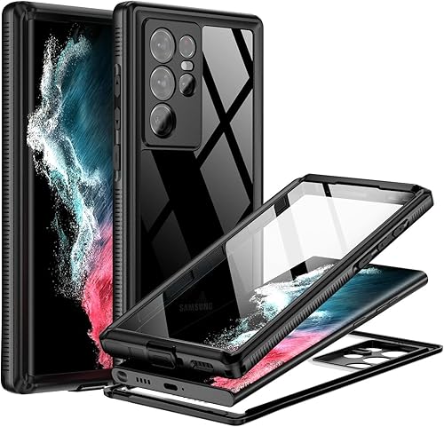 Funda impermeable para Samsung Galaxy S22 Ultra, BEASTEK TRE Series, IP68 a prueba de golpes con protector de pantalla integrado, funda protectora