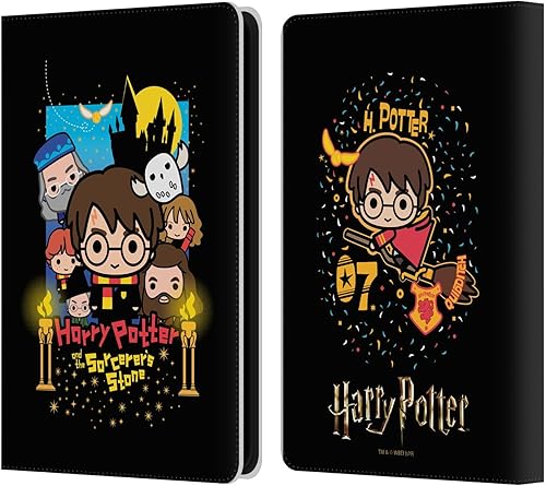 Miniatura 45 de Head Case Designs Harry Potter Hermione Ron Spell Deathly Hallows I - Funda de piel tipo cartera compatible con Kindle Paperwhite 1/2/3 Hechizo