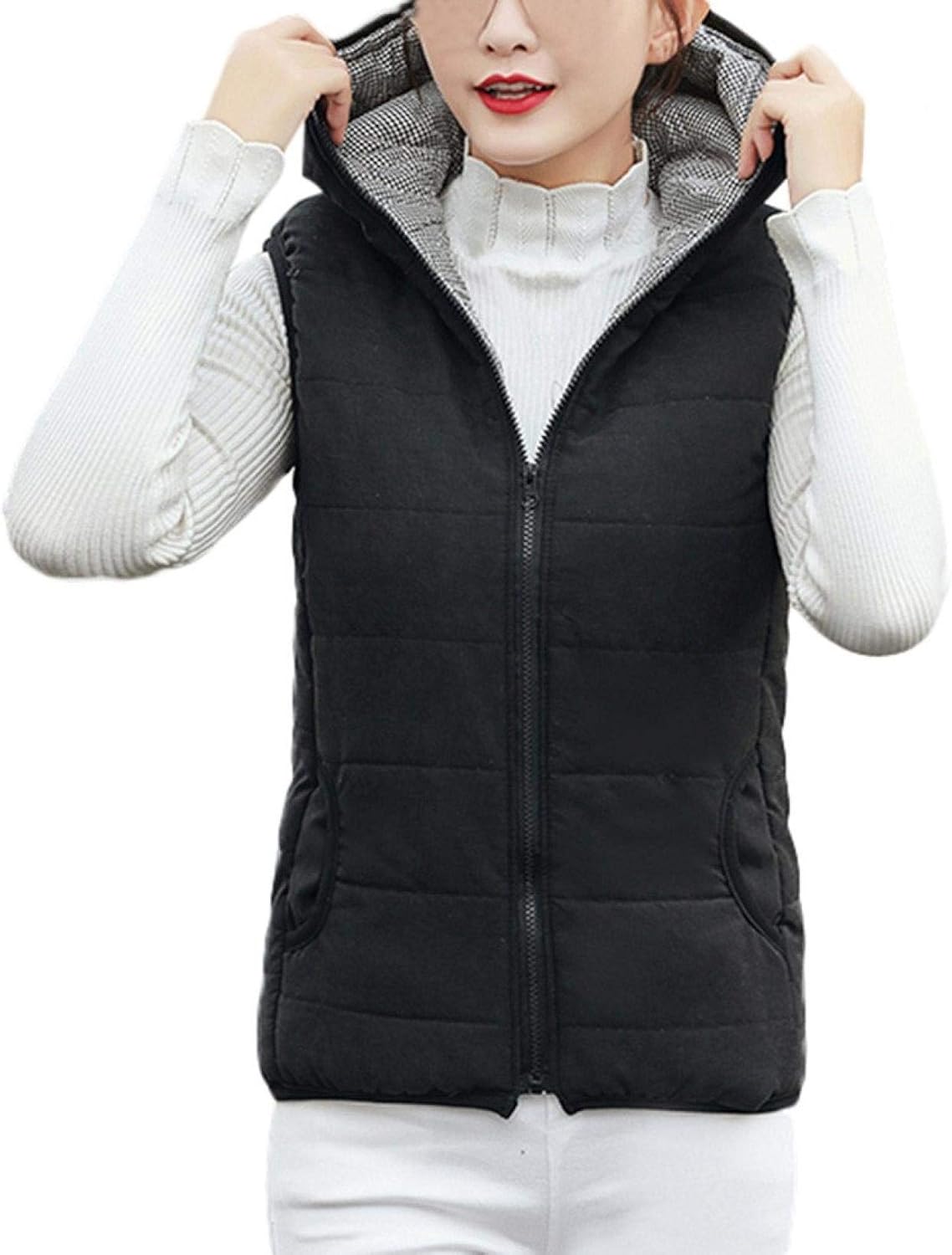 womens hoodie vest