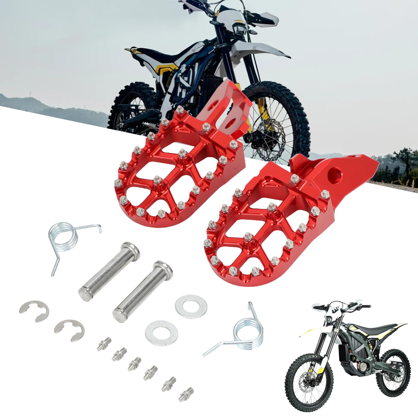 Repose-pieds Surron Ultra Bee antidérapant pour grip maximal - 8