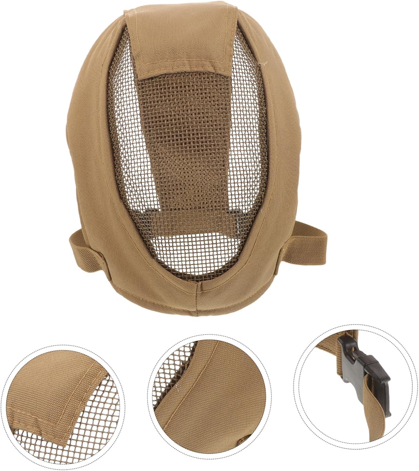 Breathable Full Face Fencing Mask Lightweight Steel Mesh Protective Guard for Outdoor Combat High Impact Resistance Safety Accessory for Fencers