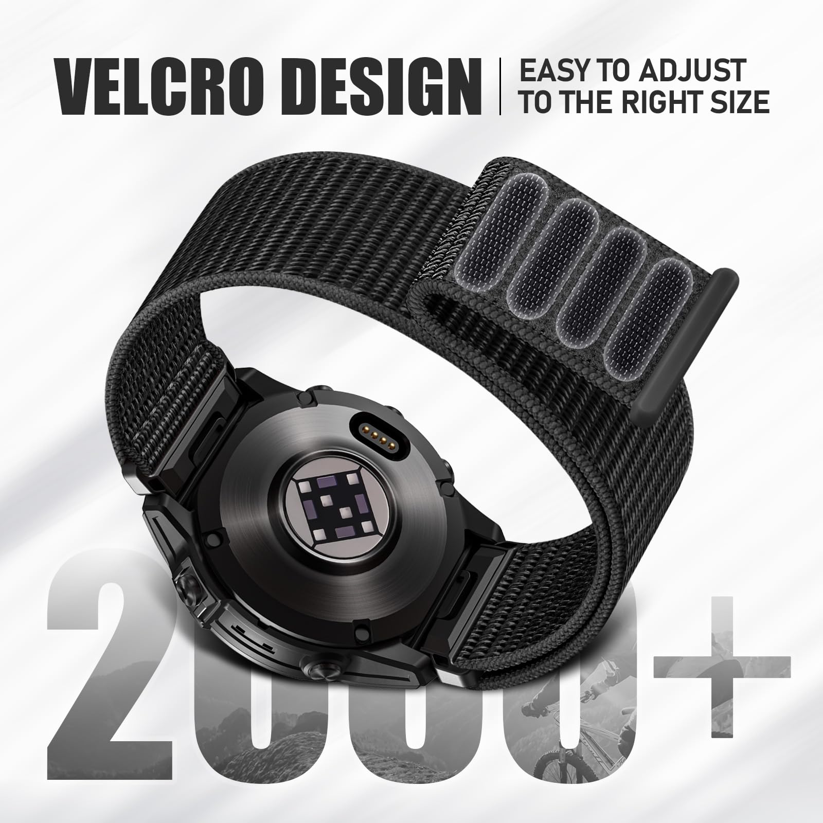 Upeak 22mm QuickFit Armband Kompatibel mit Garmin Fenix 7 Armband/7 Pro/6 Pro Armband/6/Fenix 8 47mm/5/5 Plus, Nylon Sportarmband ohne Werkzeug für Garmin Epix Gen 2/Forerunner 965/Garmin Instinct