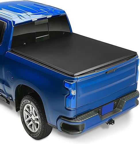 ECCPP Cubierta enrollable para caja de camioneta compatible con Toyota Tacoma 2016 2017 2018 2019 Se adapta a caja de camión de 5 pies Cubierta