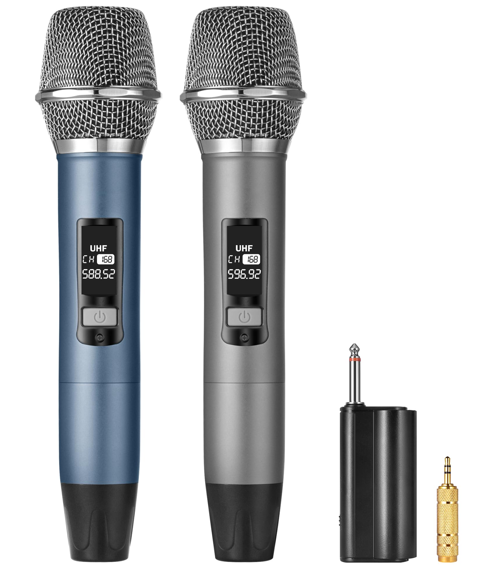 Amazon.com: Meloace Rechargeable UHF Wireless Microphones, Two