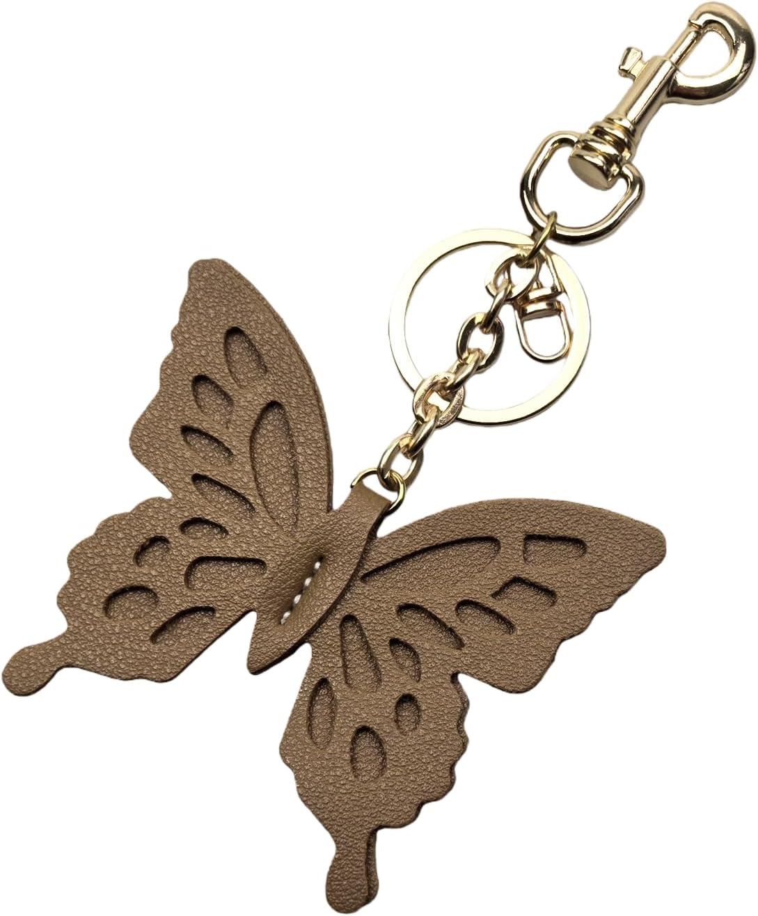 Leather Keychain Charm for Purse Cute Keyring Pendant Accessories for Women Bag