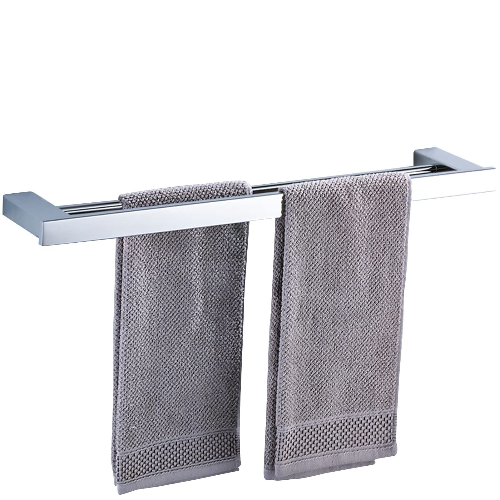 Porte-serviettes double en acier inoxydable SUS 304 mural haut de gamme pour bain