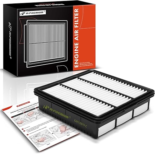 A-Premium Filtro de aire de motor compatible con Hyundai Elantra 2021-2023, Elantra N 2022-2023, 1.6L 2.0L Gas, reemplazo # 28113-AA100, 28113AA100