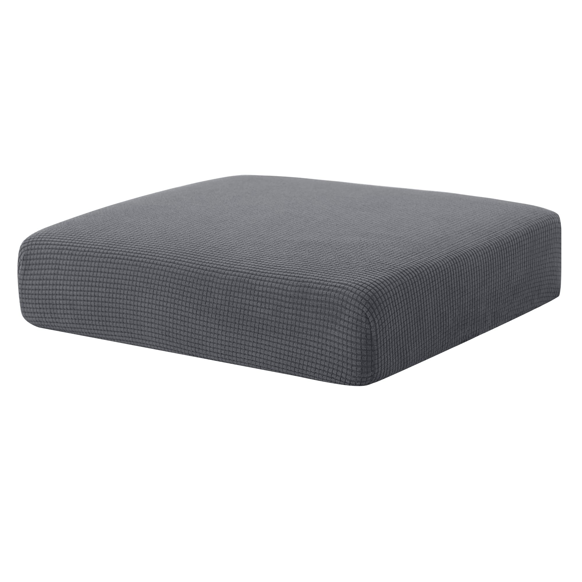 Hokway Couch Cushion Covers Stretch Cushion Covers Sofa Seat Cushion Slipcover Cushion Protector(LightGrey, Small)
