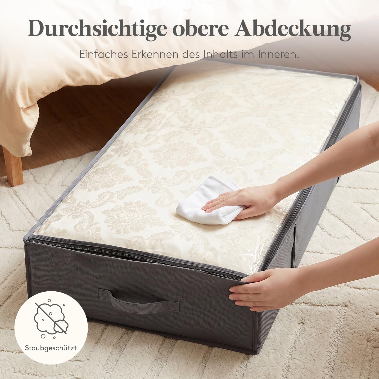 Lifewit 95L Große Aufbewahrungstaschen, 6er Set Umzugstaschen