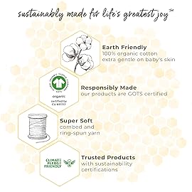 Burt\'s Bees Baby Essential Organic Cotton Fitted Crib Sheet, Breathable for Boy Girl Standard Crib & Toddler Mattresses