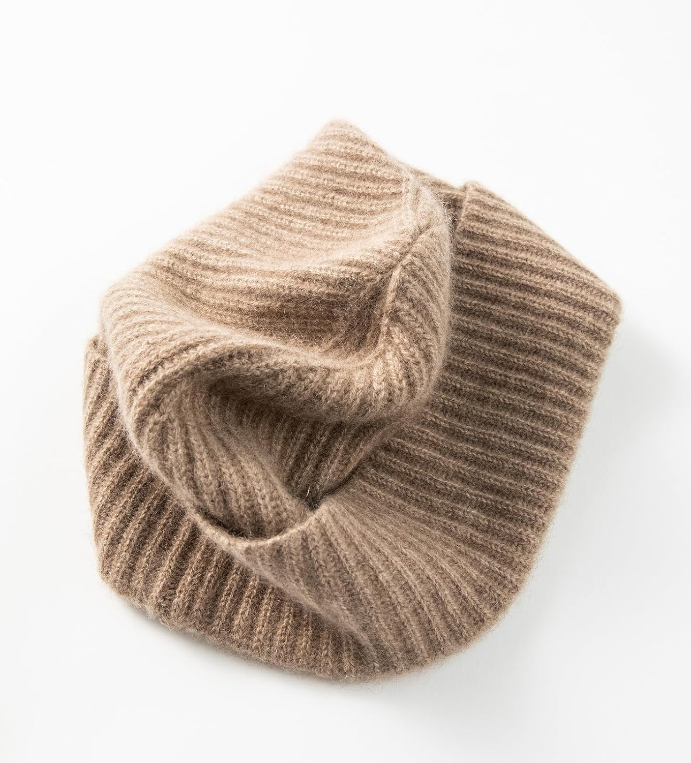 Villand 100% Cashmere Ribbed Cuffed Hat for Men, Ultra-Soft Men's Pure Cashmere Winter Ski Beanie - Image 5