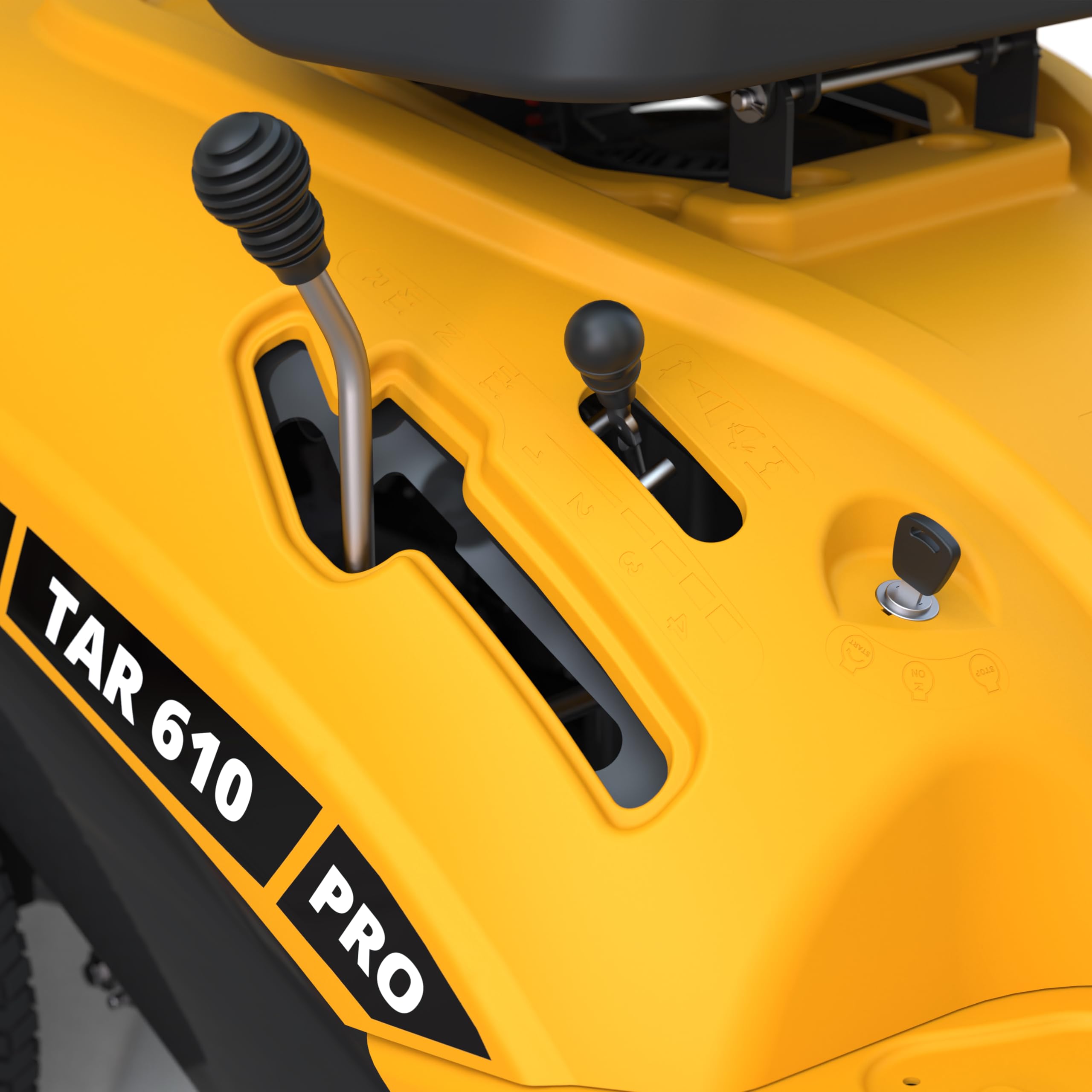 Aufsitzrasenmäher 5IN1 Güde Rasentraktor TAR610PRO 61cm Schnittbreite 6,8 PS 225ccm E-Start +Mulchkit