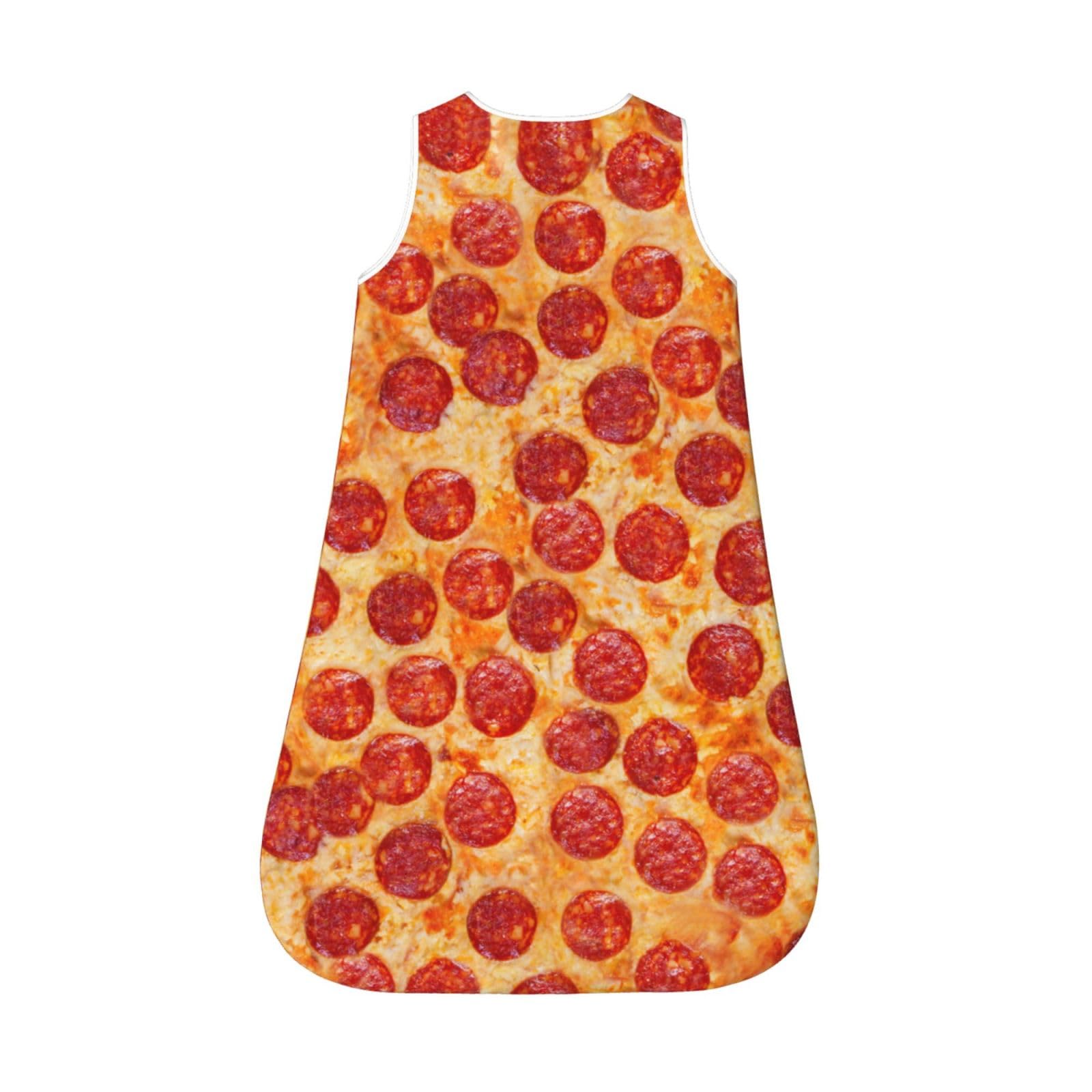 Pizza Sleep Sack Wear Blanket Soft Sleeping Bag Small