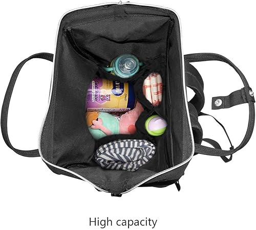 Miniatura 4 de Mochila para pañales con lazos de ratón rosados bolsa de hombro de gran capacidad mochila de pañales para mamá y papá mochila ligera de viaje